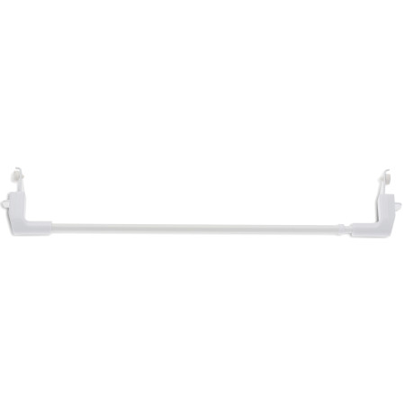 1 Tringle Extensible Embout Basique - Blanc - 80-110CM - Diamètre 7
