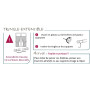 1 Tringle ronde embout boule - Métal - 80x110 - Chrome