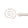 1 Ensemble Embout Spirale _ 1 Barre + 2 emb + 2 sup 13-20CM - Blanc Laqué - 120-210CM - Diamètre 20
