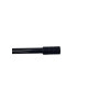 1 Kit extensible  composé  de 2 supports avec visserie et 2 embouts CYLINDRE - 120 a  210 cm - Diametre 19 -  Noir Brillant