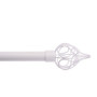 1 Kit extensible  composé  de 2 supports avec visserie et 2 embouts RIAD - 120 a  210 cm - Diametre 19 -  Chrome