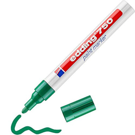 EDDING 750 Marqueur peinture - Vert - Marquage permanent sur tous supports