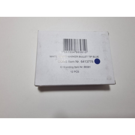 ID BRANDING - Marqueur Tableau Blanc Pointe Ogive Bleu (Lot de 12)