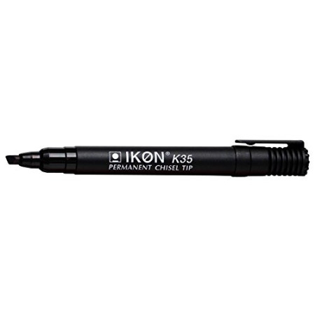 Marqueur Permanent IKON® K35 Pointe Biseautée Noir