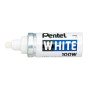 Marqueur Peinture Blanc Pentel White 100W - Indélébile, Pointe Ogive