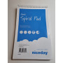 Bloc-notes Spirale Blanc NICEDAY - 125 x 200mm