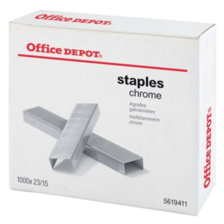 Agrafes Chrome Office Depot - Qualité Supérieure - Durables