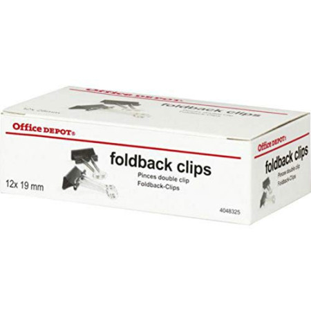 Office Depot Pince à Dessin Noir 19 mm (Lot de 12)