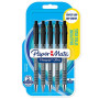 Paper Mate Flexgrip Ultra Stylo Bille Rétractable Noir (Lot de 5)