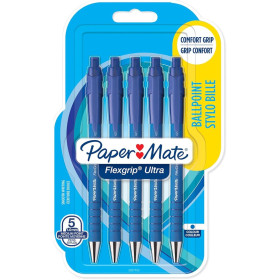 Paper Mate Flexgrip Ultra Stylo Bille Pointe Moyenne Bleu