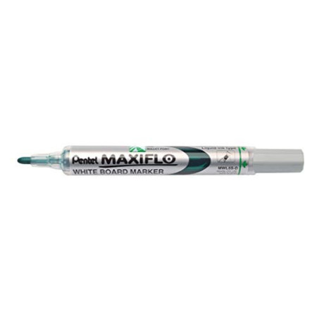 Pentel Maxiflo Marqueur Tableau Blanc - Pointe Conique Verte