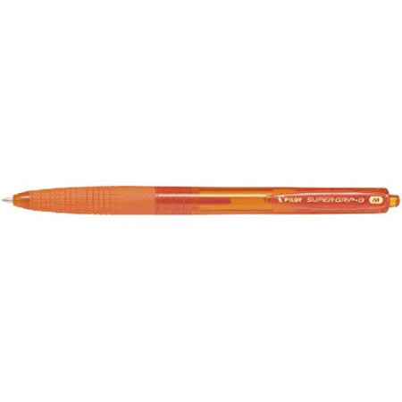 PILOT Super Grip G Stylo Bille Orange - Écriture Fluide & Confort
