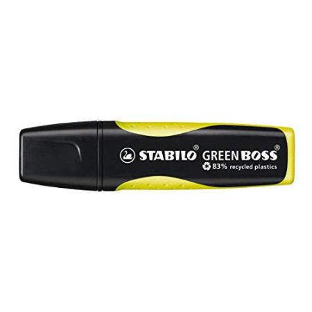 Stabilo Green Boss - Surligneur Rechargeable Jaune - Écologique