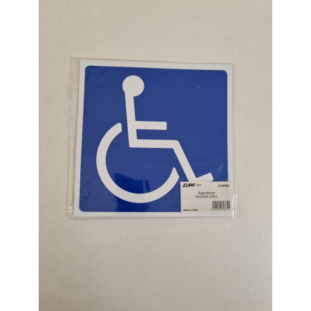 Pictogramme Handicapé Bleu et Blanc - Signalétique ELAMI