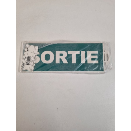 Panneau Sortie PVC Autocollant VISO - Lot de 5