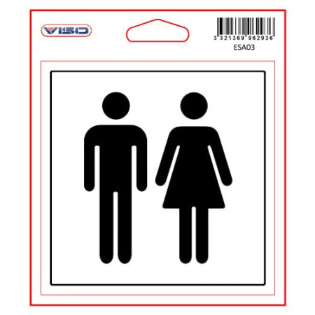 Sticker Toilettes Viso ESA03 - Signalétique adhésive