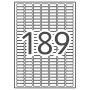 Apli 12927 - Etiquettes Blanches 25,4 x 10 mm - 189/Feuille