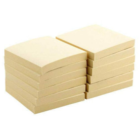 Bloc-notes Adhésifs Rayés Recyclés Niceday - 76x127mm - 12 Blocs