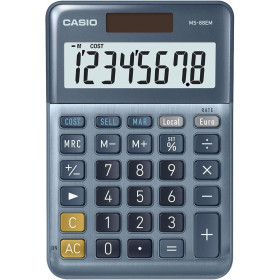 Calculatrice de bureau CASIO MS-88EM - Conversion monétaire et calculs professionnels