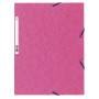 Chemise à élastiques 3 rabats EXACOMPTA - Rose - 250 feuillets