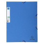EXACOMPTA - Chemises à Elastiques Clean Safe A4 Bleu - Protection Antimicrobienne