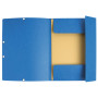 EXACOMPTA - Chemises à Elastiques Clean Safe A4 Bleu - Protection Antimicrobienne