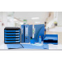 Exacompta - Chemises Coin Clean'Safe® Antimicrobiennes - Bleu