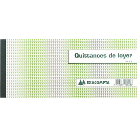 Livret de quittances de loyer EXACOMPTA - Papier infalsifiable