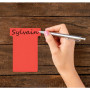 NOBO Fiches T Planning Indice 2 Rouge - Lot de 100