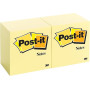 Post-it Notes Jaune Pastel 76x76mm - Lot de 12 Blocs