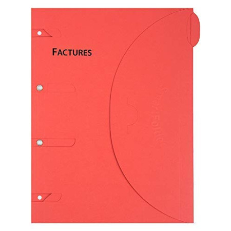 SMARTFOLDER Pack de 6 - Pochettes Factures A4 - Djois