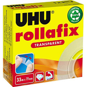 UHU Rollafix Ruban Adhésif Transparent - 33mm x 19mm