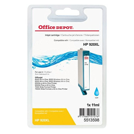 Cartouche d'encre HP 920XL Cyan Compatible - Office Depot