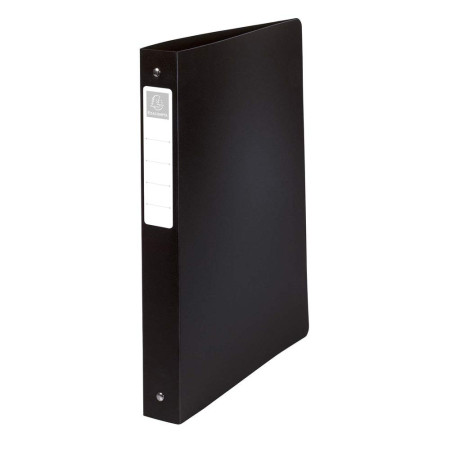Classeur Rigide EXACOMPTA Noir OPAK - 4 Anneaux 30mm