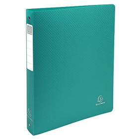 Classeur rigide EXACOMPTA Vert foncé - 4 anneaux 30mm