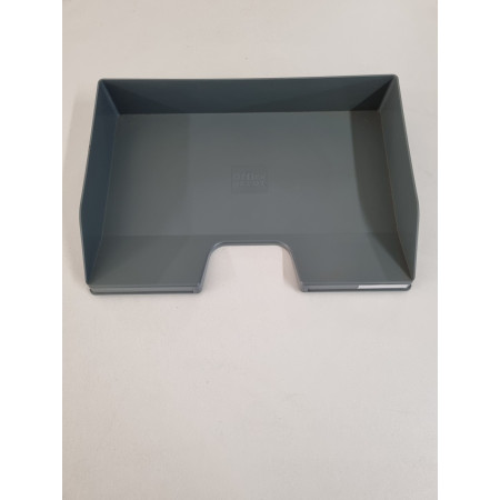 Corbeille à courrier Office Depot - Polystyrène gris foncé A4+ 500 feuilles
