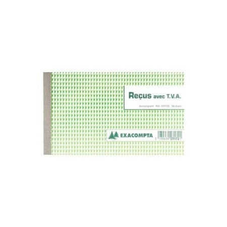 Carnet de Reçus TVA 10.5x18cm - Exacompta