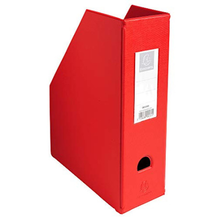 Porte-revue PVC Rouge Exacompta - 31,5x23,5x10 cm