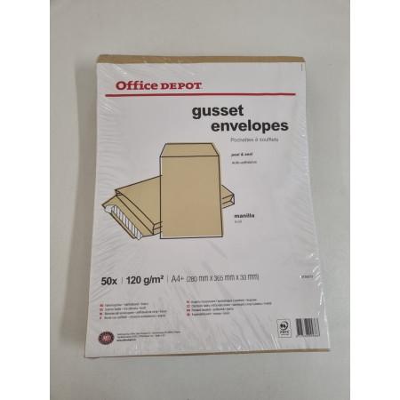 Enveloppes à soufflets A4+ - Office Depot