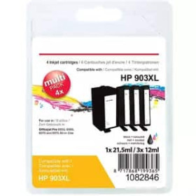 Cartouche d'encre Office Depot compatible HP 903XL - Noir, Cyan, Magenta, Jaune