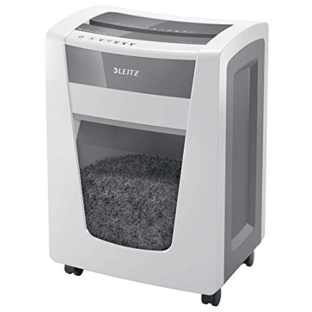 Destructeur de Documents Leitz IQ Office Pro P4 - Coupe Croisée - 20 Feuilles - Blanc