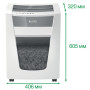Destructeur de Documents Leitz IQ Office Pro P4 - Coupe Croisée - 20 Feuilles - Blanc