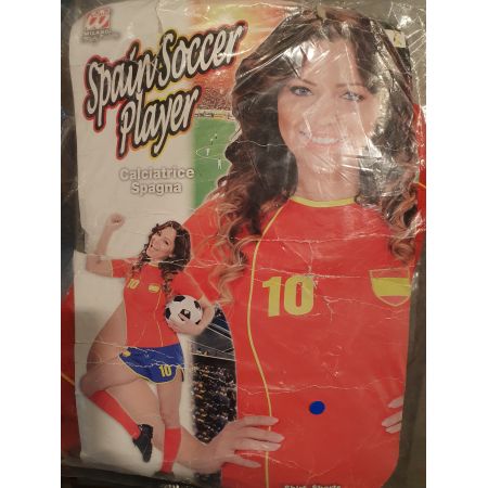 DEGUISEMENT JOUEUSE DE FOOT ESPAGNE TAILLE M
