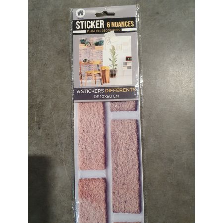 STICKER PLANCHES DECORATIVES 10 X 60CM