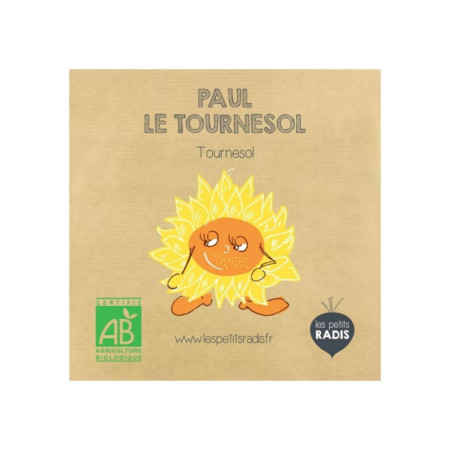 Mini kit de graines BIO de Paul le tournesol - Les petits radis