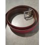 CEINTURE CUIR VIRTUOSE ROUGE