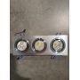3 SPOTS ENCASTRABLE LUMITEK 3X3X1W LED EMBALLAGE DEFECTUEUX