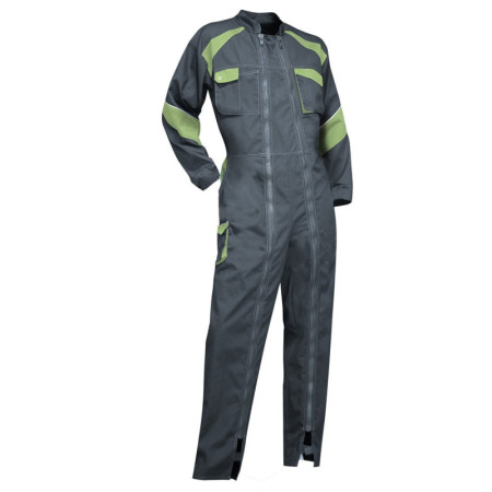 LMA 401021 ORGE Combinaison Double Fermeture - Femme - Multicolore (Gris-vert) - FR  2 taille S