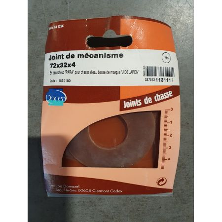 JOINT DE MECANISME POUR CHASSE D'EAU BASSE DE MARQUE J. DELAFON 72X32X4