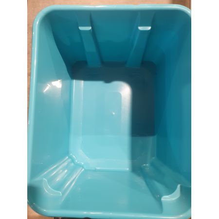 BAC DE RANGEMENT PLASTIQUE EDA TURQUOISE 18L